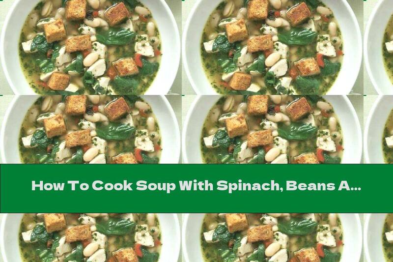 How To Cook Soup With Spinach, Beans And Pesto - Recipe