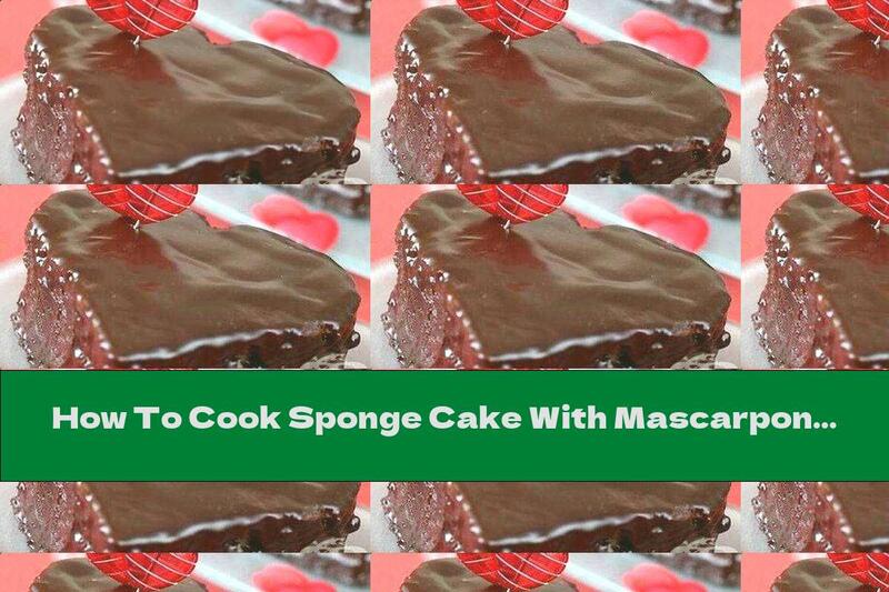 How To Cook Sponge Cake With Mascarpone, Coffee And Maple Syrup For Valentine's Day - Recipe
