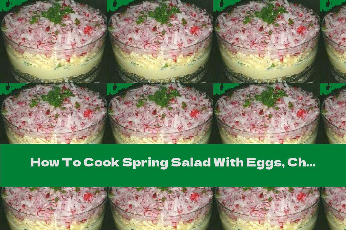 How To Cook Spring Salad With Eggs, Cheese And Radishes - Recipe