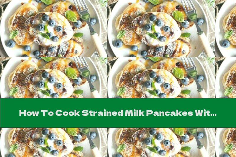 How To Cook Strained Milk Pancakes With Honey, Powdered Sugar And Blueberries - Recipe
