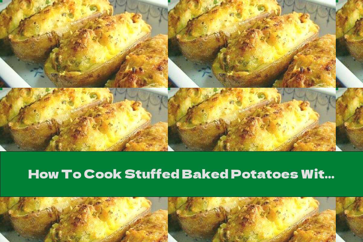 How To Cook Stuffed Baked Potatoes With Bolognese Sauce And Cheese - Recipe