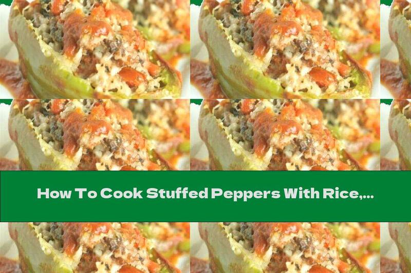 How To Cook Stuffed Peppers With Rice, Tomato Sauce And Balsamic Vinegar - Recipe