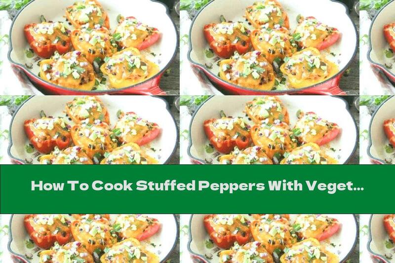 How To Cook Stuffed Peppers With Vegetables And Pumpkin Sauce - Recipe