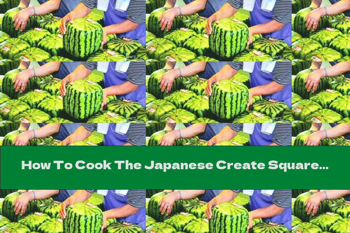 How To Cook The Japanese Create Square Watermelons - Recipe