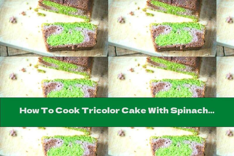 How To Cook Tricolor Cake With Spinach And Raspberries - Recipe