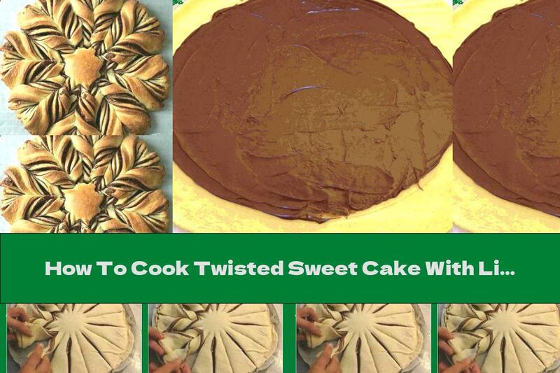How To Cook Twisted Sweet Cake With Liquid Chocolate - Recipe