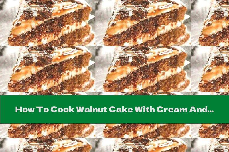 How To Cook Walnut Cake With Cream And Chocolate Icing - Recipe