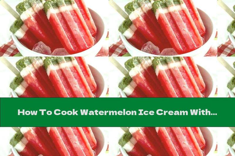 How To Cook Watermelon Ice Cream With Kiwi And Coconut Milk - Recipe