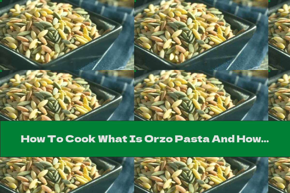 How To Cook What Is Orzo Pasta And How To Prepare It - Recipe