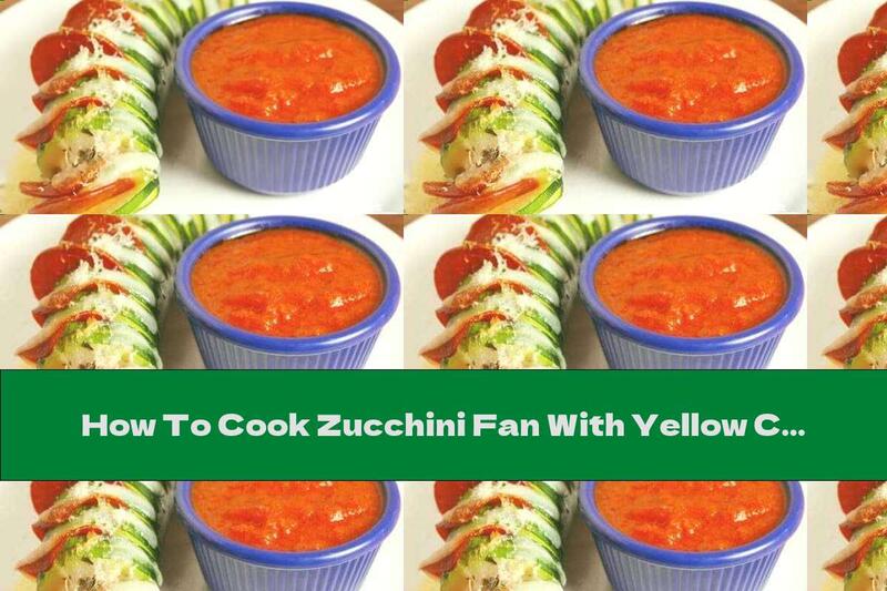 How To Cook Zucchini Fan With Yellow Cheese, Butter And Sausage - Recipe