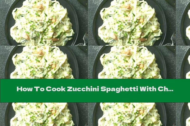 How To Cook Zucchini Spaghetti With Chicken And Cauliflower Sauce - Recipe