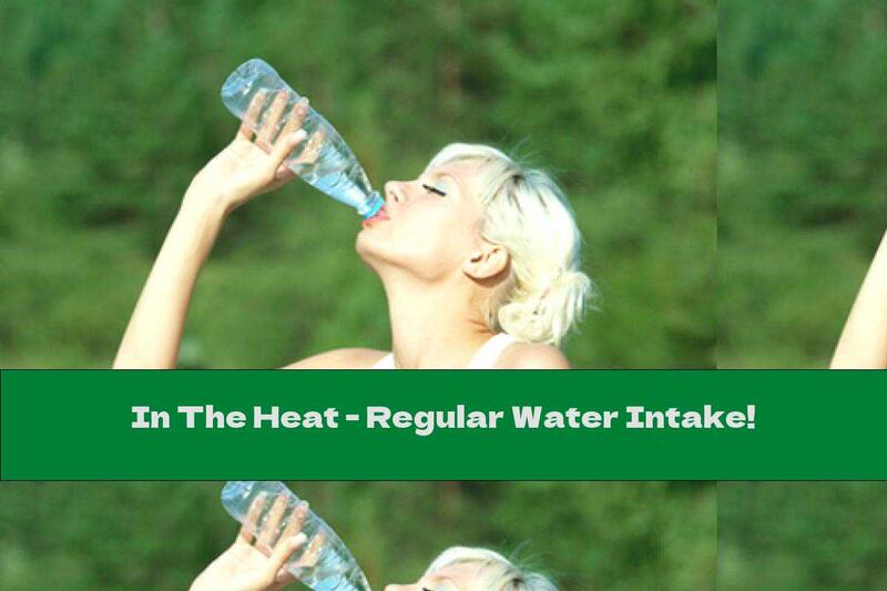 In The Heat - Regular Water Intake!