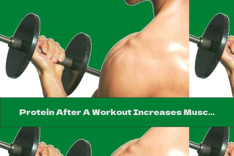 Protein After A Workout Increases Muscle Mass