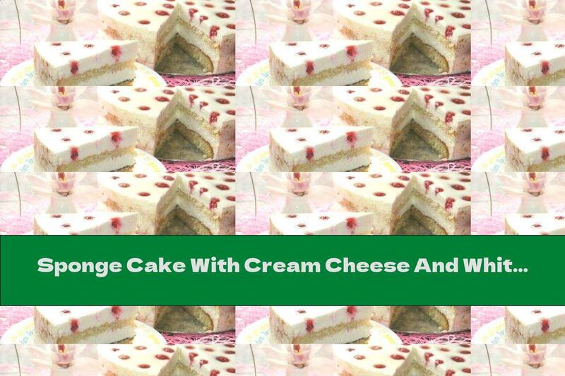 Sponge Cake With Cream Cheese And White Chocolate